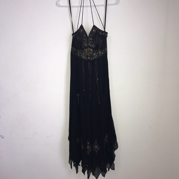 Dollar Dresses & Skirts - Black beaded Small Dress 👗 Prom Dress Weeding